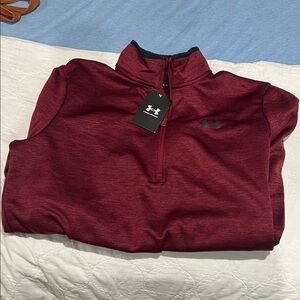 Under Armour Burgundy Quarter-Zip Pullover